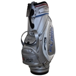 Tiger Woods Official FUSE Science Logo Full Size Golf Bag Red/Blue Lining - Excellent Condition