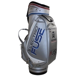 Tiger Woods Official FUSE Science Logo Full Size Golf Bag Red/Blue Lining - Excellent Condition