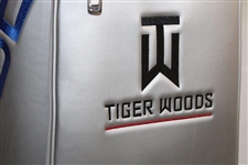 Tiger Woods Official FUSE Science Logo Full Size Golf Bag Red/Blue Lining - Excellent Condition