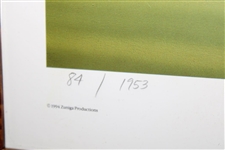 Ben Hogan Signed Ltd Edition Artist Signed Zuniga Print #84 - Framed JSA ALOA