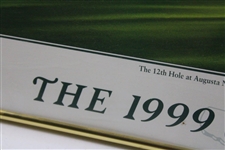1999 The Masters Augusta National GC 12th Hole Poster - Framed