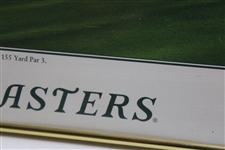1999 The Masters Augusta National GC 12th Hole Poster - Framed