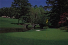 1996 The Masters Augusta National GC 12th Hole Green Poster - Framed