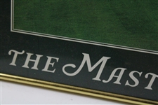 1996 The Masters Augusta National GC 12th Hole Green Poster - Framed