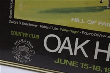 Champion Curtis Strange Signed 1989 US Open at Oak Hill 'Hill of Fame' Poster - Framed JSA ALOA