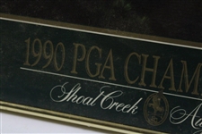 Fred Couples Signed 1990 PGA Championship at Shoal Creek Daniel A. Moore Poster - Framed JSA ALOA
