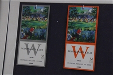 2000 PGA Championship at Valhalla Neiman Image w/Tickets Display - Framed