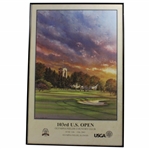 2003 US Open at Olympia Fields Country Club Hole #10 Poster by Steve Lotus - Framed