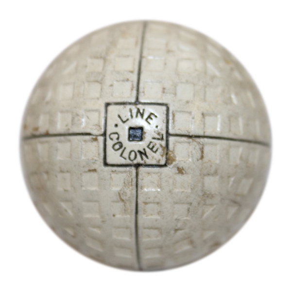 1909 St. Mungo Mfg. Co. Line Colonel Mesh Pattern Golf Ball