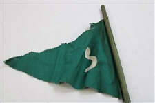 Five(5) Early 1900’s Hand-Stitched Double-Sided Green Golf Flags - #1, #3, #6, #7 & #9