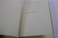 1919 'The Sleepy Hollow Country Club' 1st Ed. Book w/Rare Member List Inc. American Pioneers