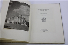 1919 'The Sleepy Hollow Country Club' 1st Ed. Book w/Rare Member List Inc. American Pioneers