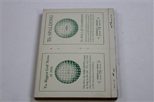 1931 Spalding Athletic Library Golf Guide w/Rare Rules Insert - Bobby Jones Grand Slam Coverage!