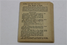 1931 Spalding Athletic Library Golf Guide w/Rare Rules Insert - Bobby Jones Grand Slam Coverage!