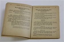 1931 Spalding Athletic Library Golf Guide w/Rare Rules Insert - Bobby Jones Grand Slam Coverage!
