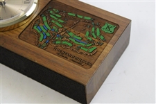 The Stanwich Club (Greenwich, CT) Classic Course Map Wooden Desk Clock