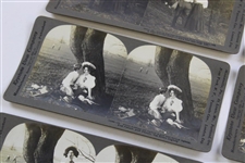 Six (6) Humorous Golf Romance Story Keystone Stereoscope Photos