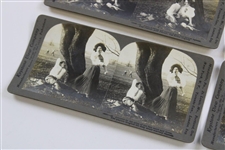 Six (6) Humorous Golf Romance Story Keystone Stereoscope Photos