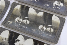 Six (6) Humorous Golf Romance Story Keystone Stereoscope Photos
