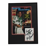 Joe Namath Signed Laurel Valley Scoreboard Sports Illustrated Cover Display - Framed JSA ALOA