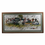 Big Three, Payne, Seve, Byron, Wall & ~50 others Signed Vantage Championship Poster JSA ALOA