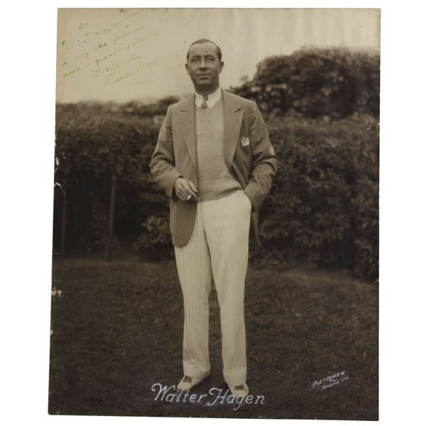 Walter Hagen Signed Original 16x20 George Pietzcker Photo JSA FULL #YY72950