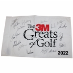 Nicklaus, Player, Kite & Thirteen (13) others Signed 2022 Greats of Golf Embroidered Flag JSA ALOA