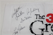 Nicklaus, Player, Kite & Thirteen (13) others Signed 2022 Greats of Golf Embroidered Flag JSA ALOA