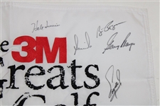 Nicklaus, Player, Kite & Thirteen (13) others Signed 2022 Greats of Golf Embroidered Flag JSA ALOA