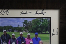 Nicklaus, Annika, Trevino & Thirteen (13) others Signed 2023 Insperity Inv. Photo - Framed JSA ALOA