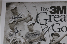 Nicklaus, Player, Kite & Thirteen (13) others Signed 2022 Insperity Inv. Poster - Matted JSA ALOA