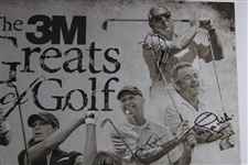 Nicklaus, Player, Kite & Thirteen (13) others Signed 2022 Insperity Inv. Poster - Matted JSA ALOA