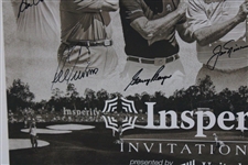 Nicklaus, Player, Kite & Thirteen (13) others Signed 2022 Insperity Inv. Poster - Matted JSA ALOA