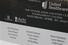 Nicklaus, Player, Kite & Thirteen (13) others Signed 2022 Insperity Inv. Poster - Matted JSA ALOA