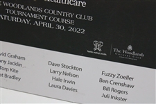 Nicklaus, Player, Kite & Thirteen (13) others Signed 2022 Insperity Inv. Poster - Matted JSA ALOA