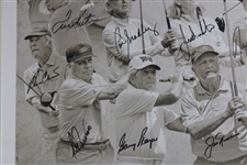 Nicklaus, Annika, Trevino & Thirteen (13) others Signed 2023 Insperity Inv. Poster - Matted JSA ALOA