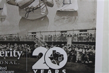 Nicklaus, Annika, Trevino & Thirteen (13) others Signed 2023 Insperity Inv. Poster - Matted JSA ALOA