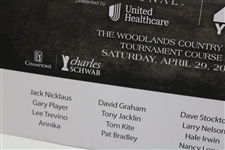 Nicklaus, Annika, Trevino & Thirteen (13) others Signed 2023 Insperity Inv. Poster - Matted JSA ALOA