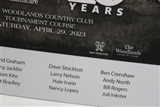 Nicklaus, Annika, Trevino & Thirteen (13) others Signed 2023 Insperity Inv. Poster - Matted JSA ALOA