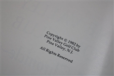 1982 'Pine Valley Golf Club A Chronicle' With Photos