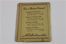 1922 The Rules of Golf A.G. Spalding & Bros Booklet