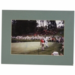 Ben Crenshaw Signed Color Chipping Photo at The Masters - Matted JSA ALOA