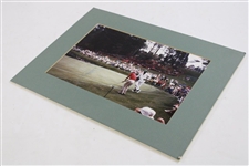 Ben Crenshaw Signed Color Chipping Photo at The Masters - Matted JSA ALOA