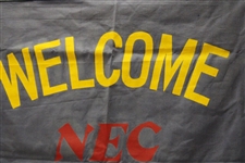 World Series of Golf Large Canvas Welcome Banner - Hung at Golf Course - NEC Sponsor 1984-1999