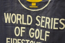 World Series of Golf Large Canvas Welcome Banner - Hung at Golf Course - NEC Sponsor 1984-1999