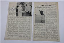 Betty Jameson & other LPGA Players Multi-Signed Golf Magazines JSA ALOA