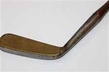 Unique Tom Morris Tom Stewart Brass Face Hickory Shaft Putter