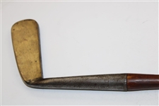 Unique Tom Morris Tom Stewart Brass Face Hickory Shaft Putter