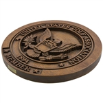 Large USGA Carved Member Round Wall Plaque Display Sign