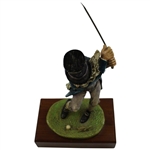 1980 Goldcrest Ltd Fresh Air Shot Swinging Golfer Sculpture 